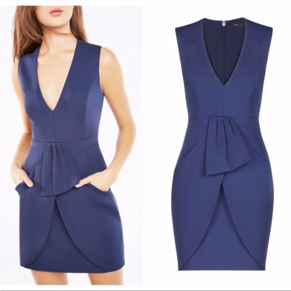 BCBG Maxaria Dark Navy Dress Size 6